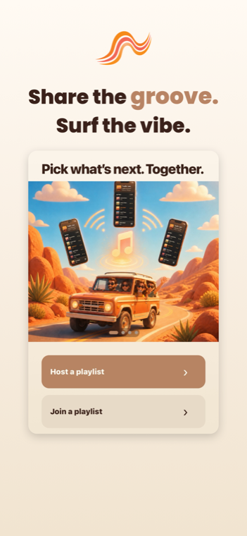 Share the groove. Surf the vibe.